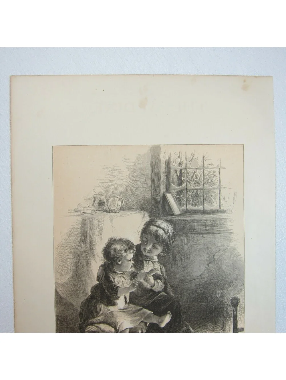 Antique 1873 Wood Engraving Print After the Frolic by John S. Davis, The Aldine
